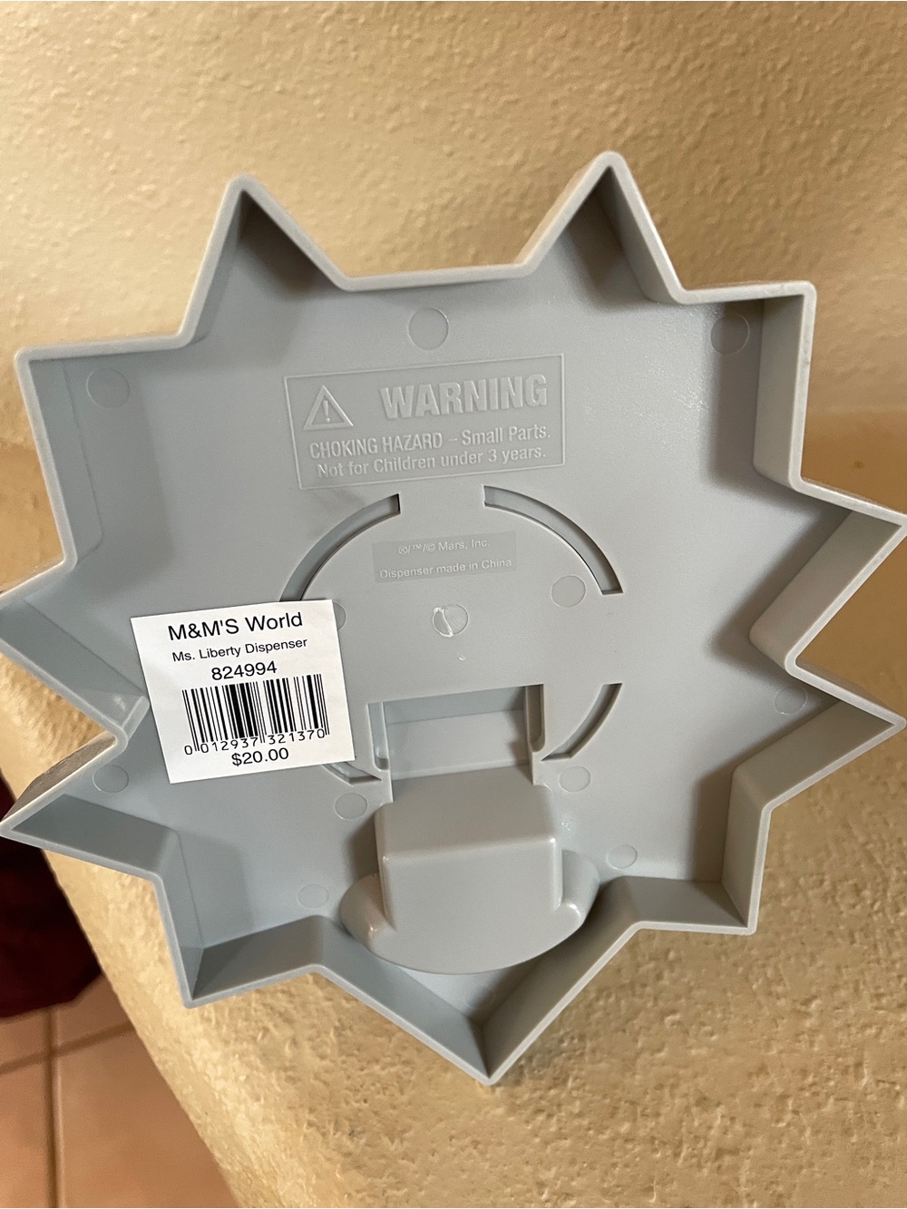 M&M'S Ms. Liberty Dispenser Base in Light Gray - Picture 3 of 5